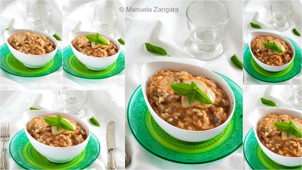 Eggplant and Smoked Scamorza Risotto