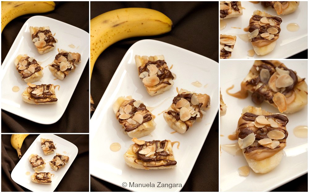 Peanut Butter Nutella Banana Bites