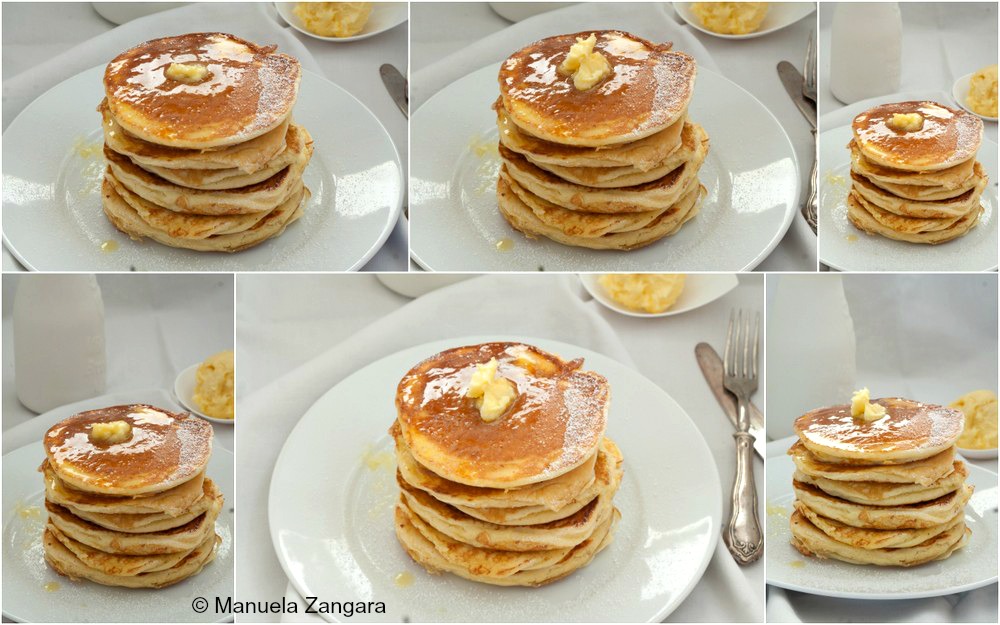 Ricotta Pancakes with Honey Butter
