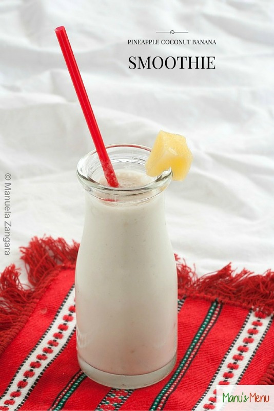 Pineapple Coconut Banana Smoothie