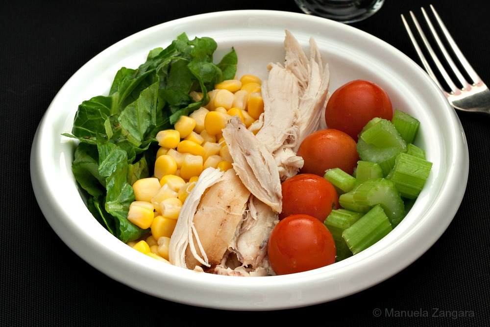 Shredded Chicken Salad with Ranch Dressing