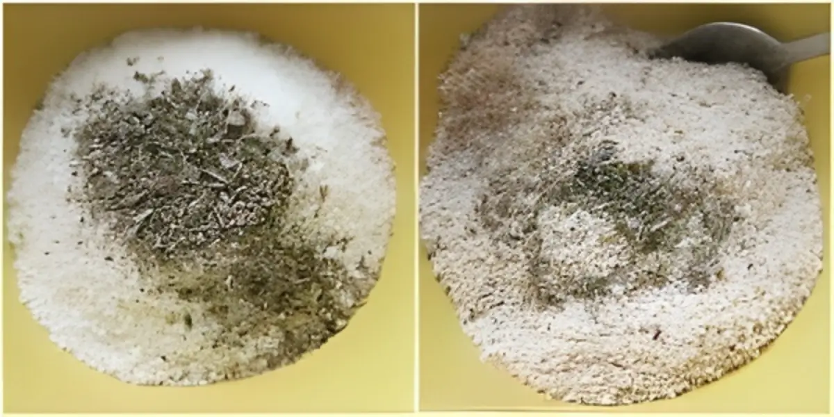 Pecorino, breadcrumbs and oregano mixed in a bowl.