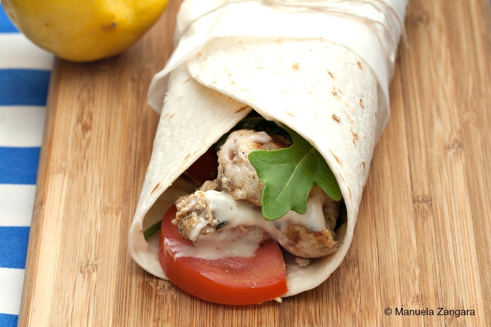 Lemon Chicken Wrap with Aioli