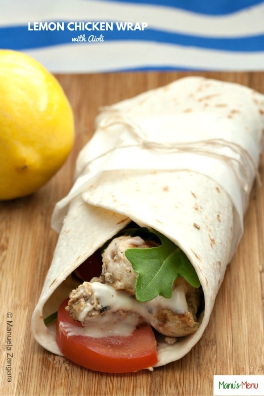 Lemon Chicken Wrap with Aioli