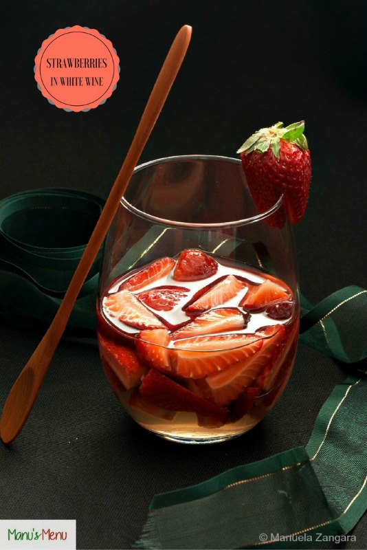 Strawberries in White Wine