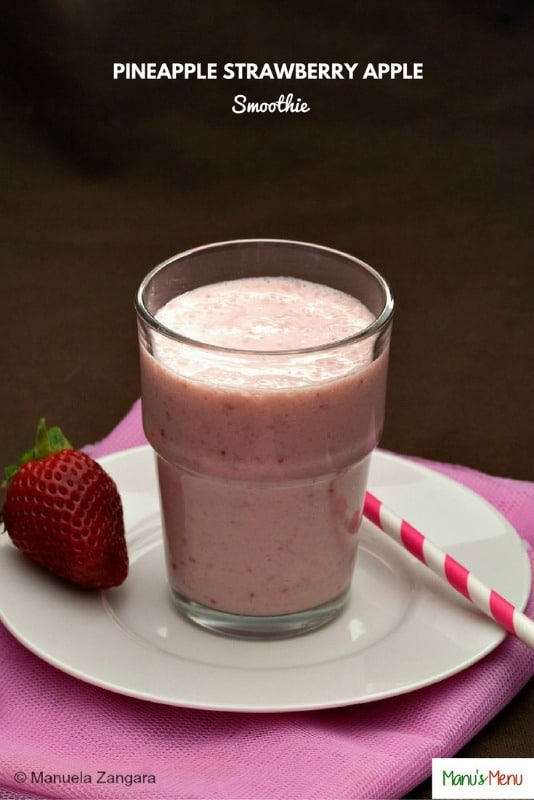 Pineapple Strawberry Apple Smoothie