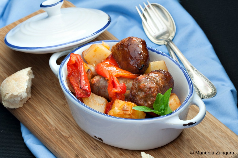 Italian Sausage with Bell Peppers and Potatoes