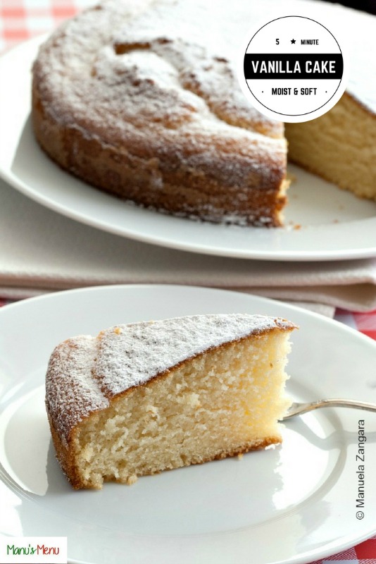 5 Minute Vanilla Cake