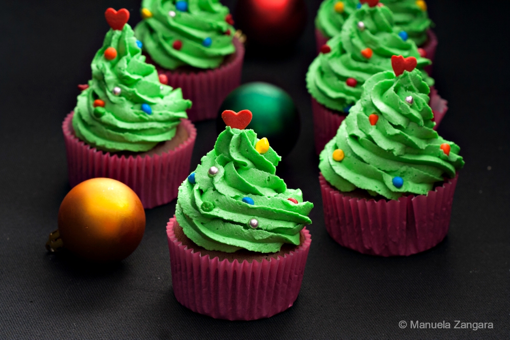 Christmas Tree Cupcakes