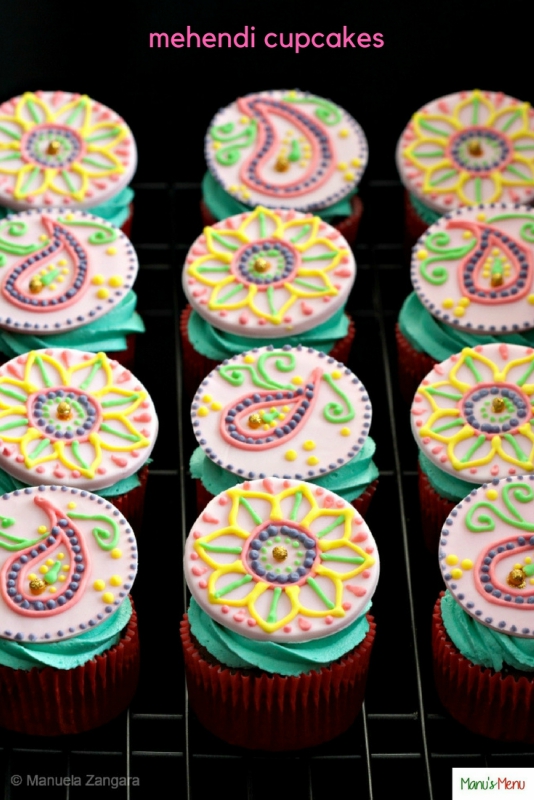 Mehndi Cupcakes
