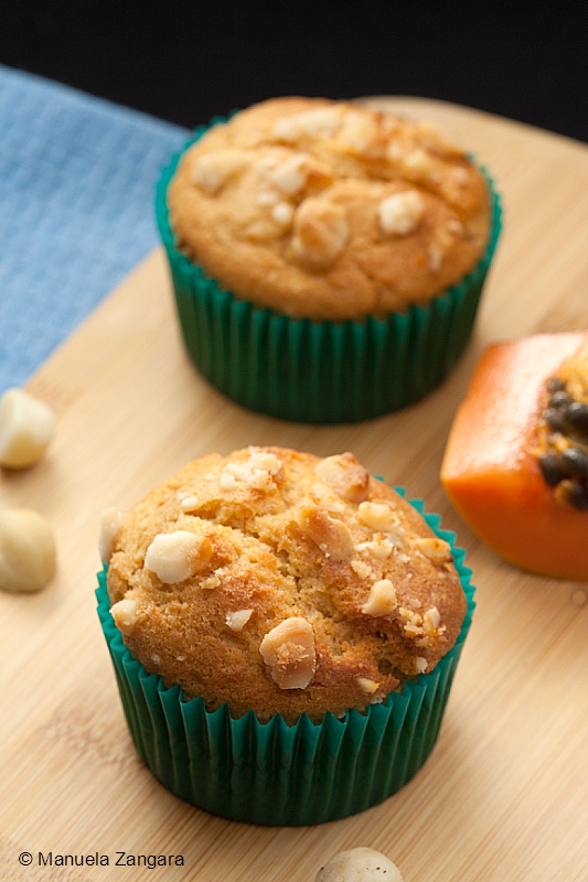 Papaya Banana Cardamom Muffins