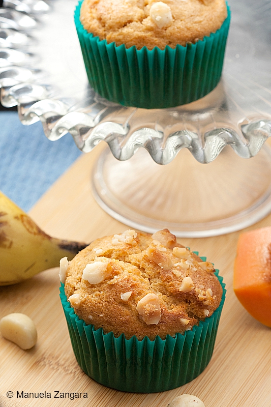 Papaya Banana Cardamom Muffins