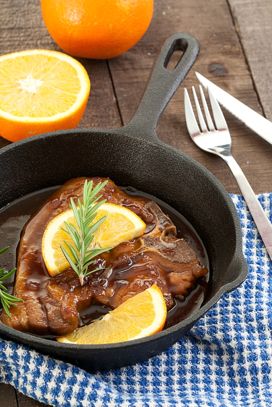 Skillet Marmalade Pork Chops