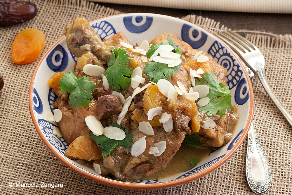 Chicken Tagine with Lemon, Dates, and Apricots