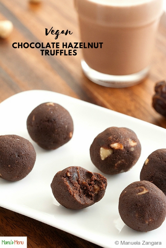 Vegan Chocolate Hazelnut Truffles