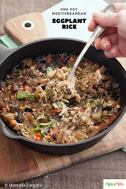 One-pot Mediterranean Eggplant Rice