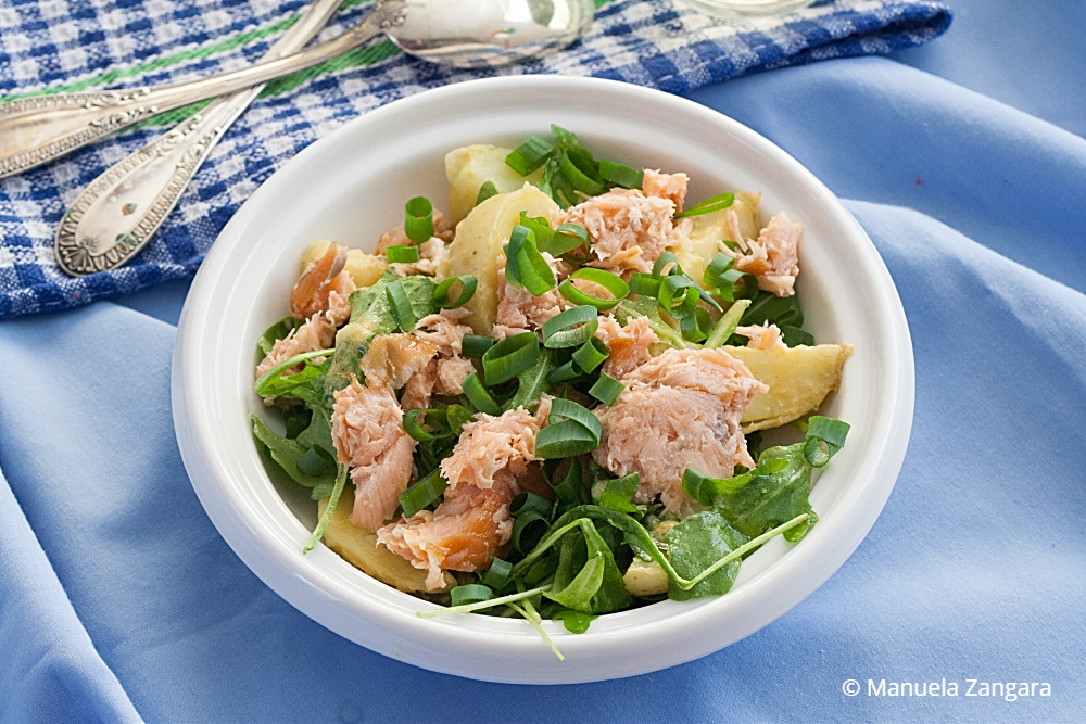 Warm Salmon and Potato Salad