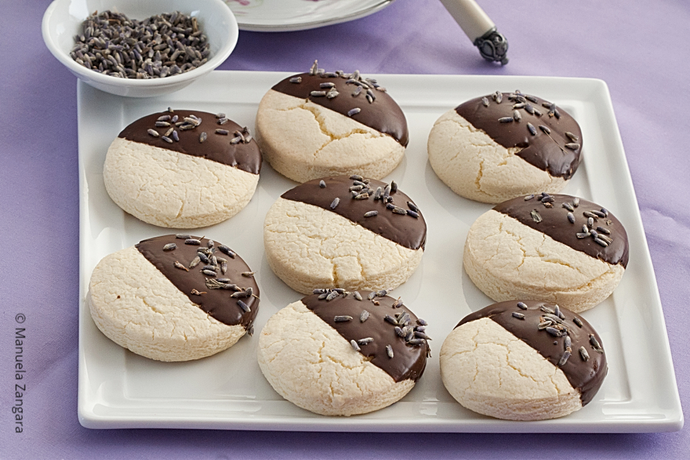 Gluten Free Chocolate Lavender Shortbread