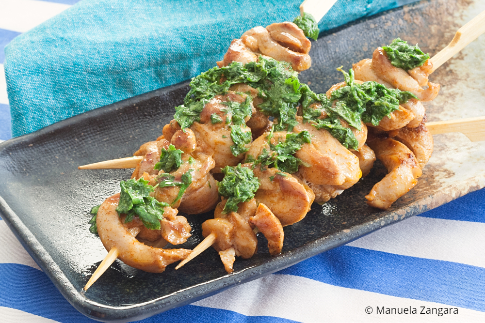 Low Fodmap Portuguese Style Chicken Skewers