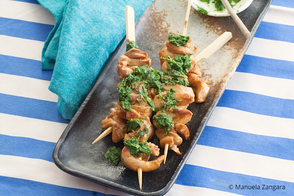 Low Fodmap Portuguese Style Chicken Skewers