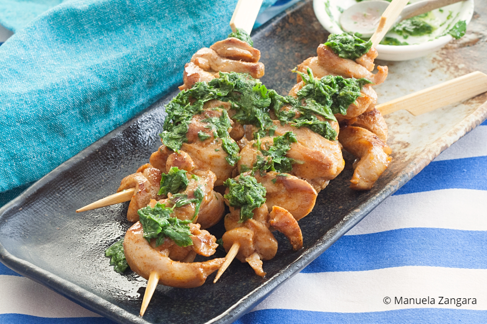 Low Fodmap Portuguese Style Chicken Skewers