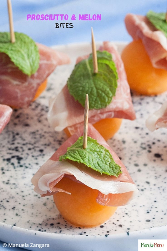 Prosciutto and Melon Bites