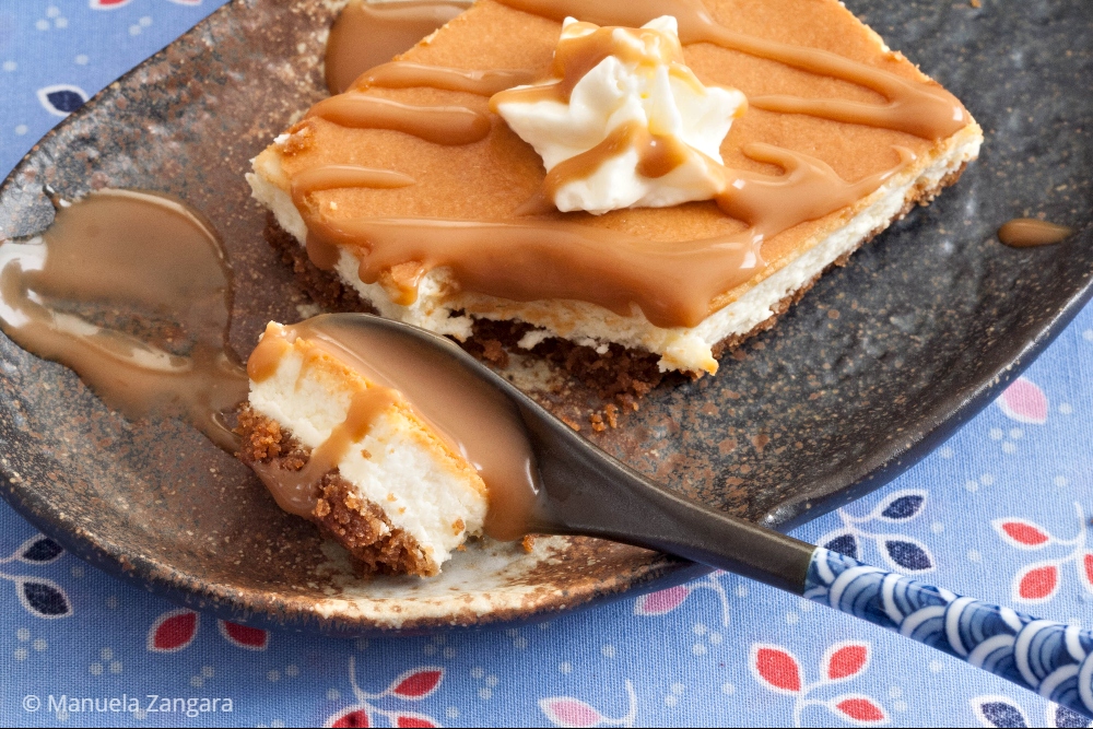 Low Fodmap Vanilla and Miso Caramel Cheesecake