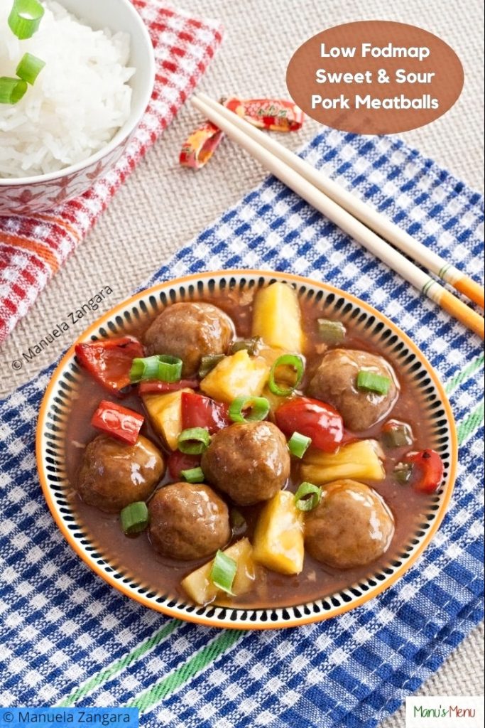 Low Fodmap Sweet and Sour Pork Meatballs